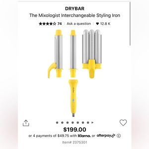 Drybar the Mixologist Interchangeable Styling Iron